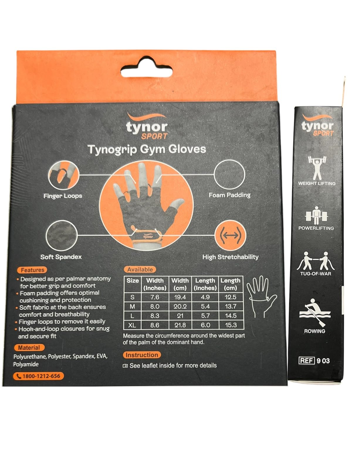 Tynor Grip Gym Gloves - Image 4